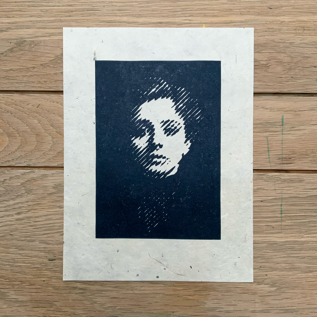 Estampe d'une linogravure